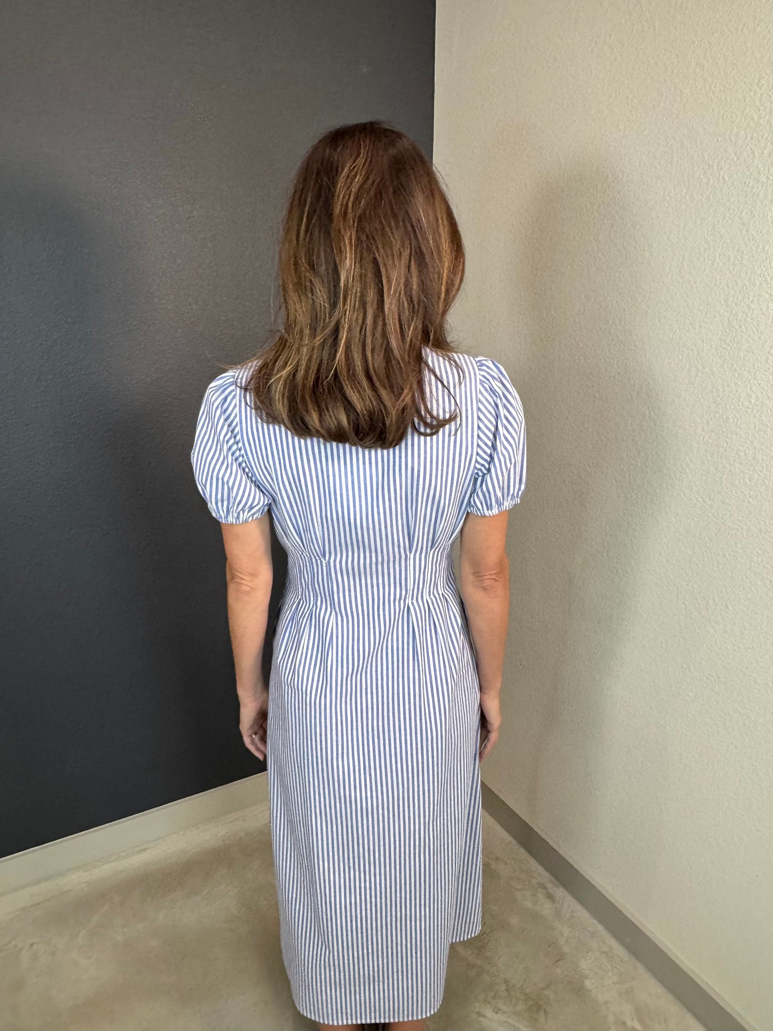 The Hampton Stripe Midi Dress