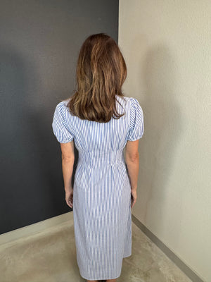 The Hampton Stripe Midi Dress
