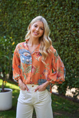 Terracotta Garden Blouse