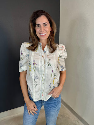 Simple Delight Floral Blouse