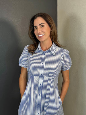 The Hampton Stripe Midi Dress