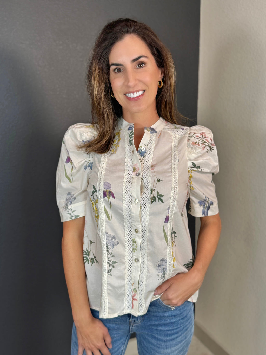 Simple Delight Floral Blouse