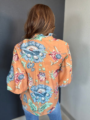 Terracotta Garden Blouse