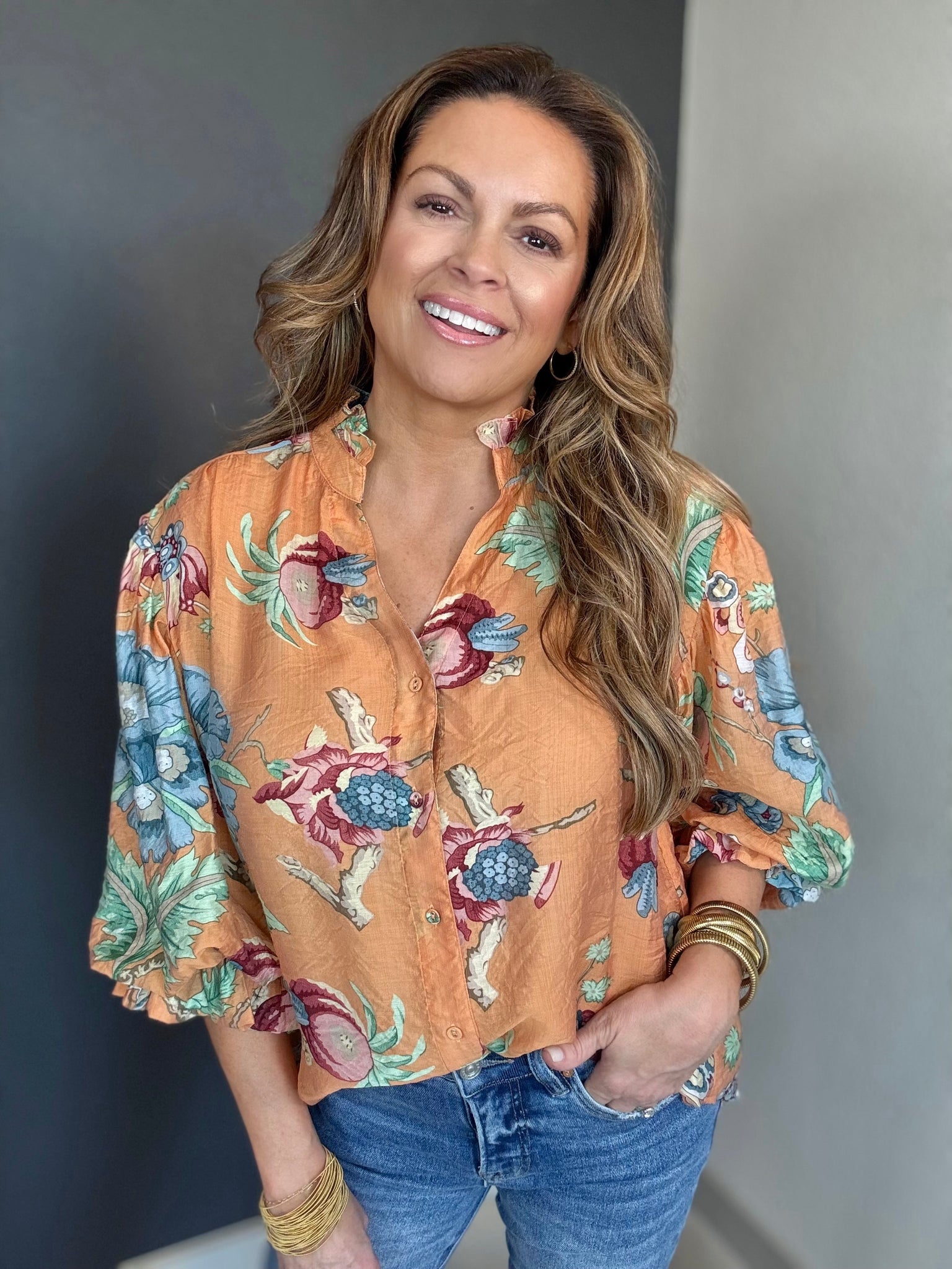 Terracotta Garden Blouse