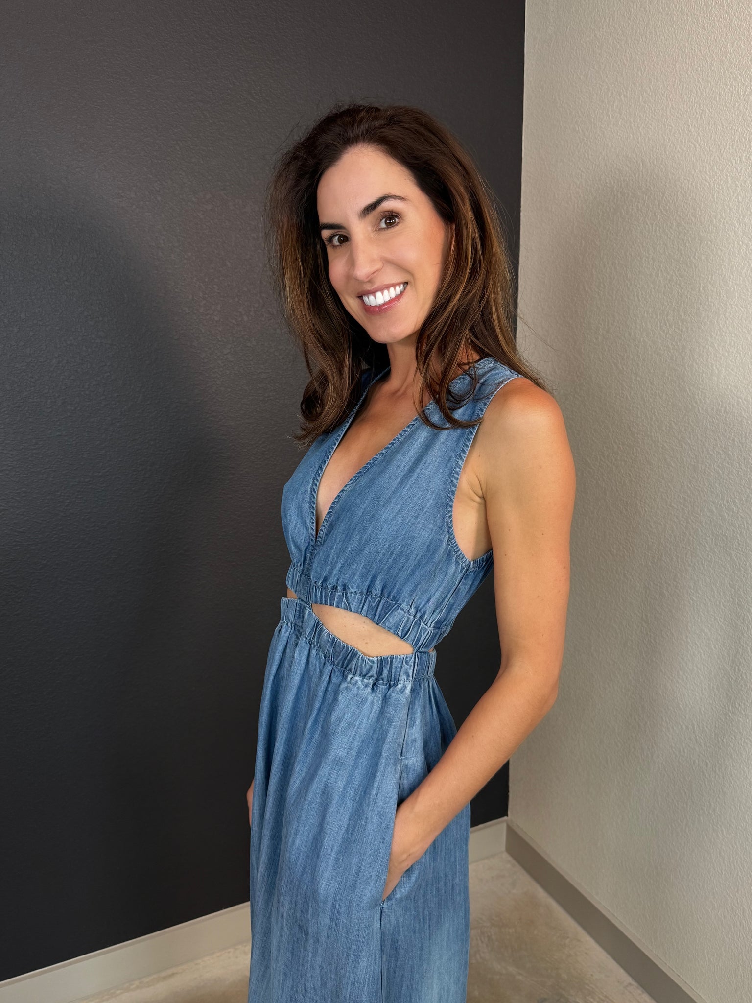 Seabreeze Denim Cutoff Dress