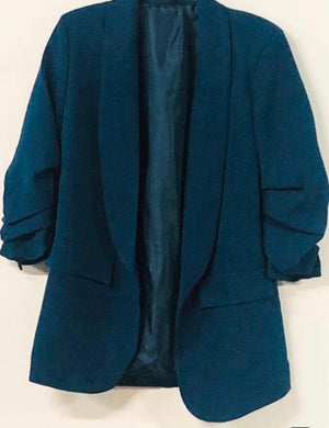 The Classic Blazer in Deep Teal